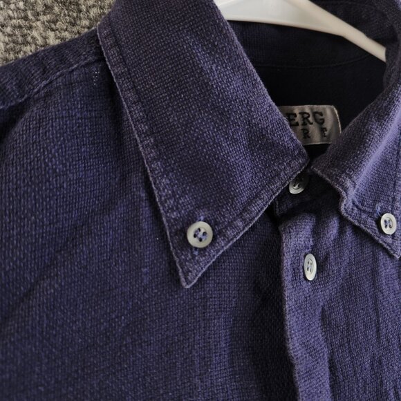 Iceberg Shirt Disney Medium Blue Long Sleeve Button Up Mickey Mouse Embroidery - Picture 15 of 16